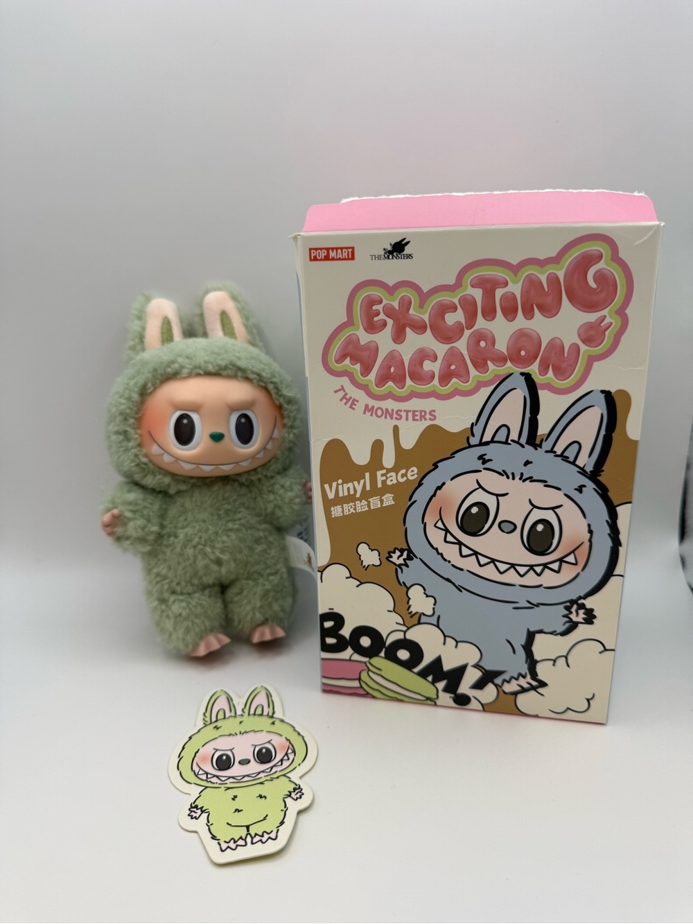 Labubu Exciting Macaron Green Plush Monster Toy